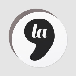 Comma La - Kamala Black Car Magnet