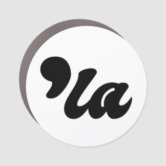 Comma La - Kamala Black Car Magnet