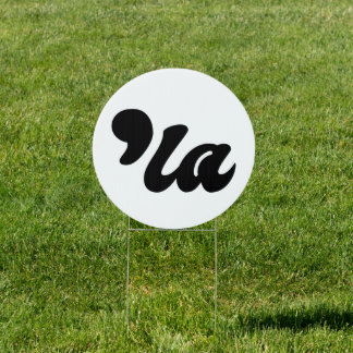 Comma La - Kamala Black Sign