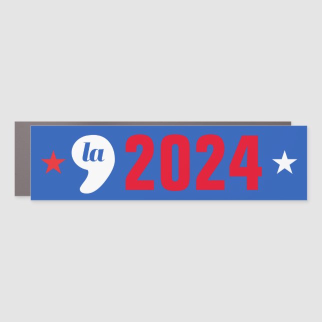 Comma La - Kamala Blue Car Magnet (Front)