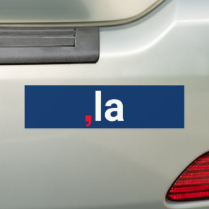 Comma La kamala fun pronunciation red white blue Bumper Sticker
