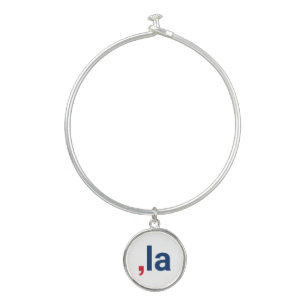 Comma La kamala funny pronunciation patriotic Bangle Bracelet