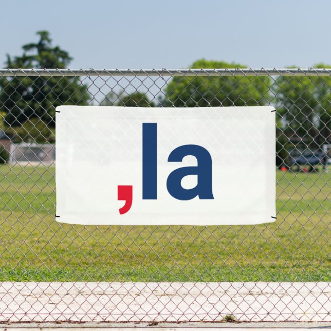 Comma La kamala funny pronunciation patriotic Banner (Insitu)