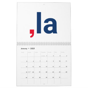 Comma La kamala funny pronunciation patriotic Calendar