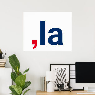 Comma La kamala funny pronunciation patriotic Poster
