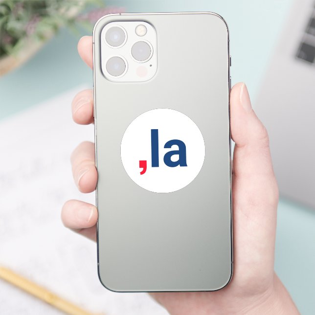 Comma La kamala funny pronunciation patriotic Sticker (Phone)