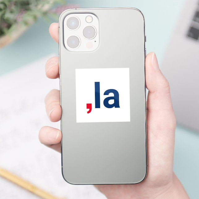 Comma La kamala funny pronunciation patriotic Sticker (Phone)