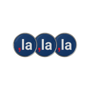 Comma La kamala funny pronunciation red white blue Golf Ball Marker
