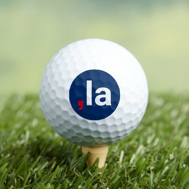 Comma La kamala funny pronunciation red white blue Golf Balls (Insitu Tee)