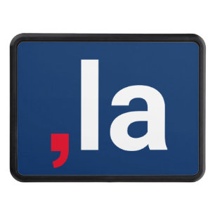 Comma La kamala funny pronunciation red white blue Hitch Cover