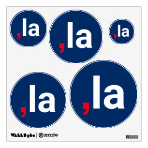 Comma La kamala funny pronunciation red white blue Wall Decal