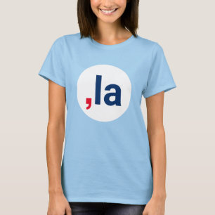 Comma La kamala funny pronunciation white dot T-Shirt