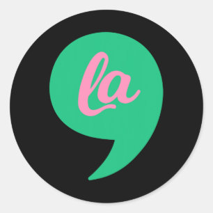 Comma La Kamala Harris 2022 Election Voting Costum Classic Round Sticker