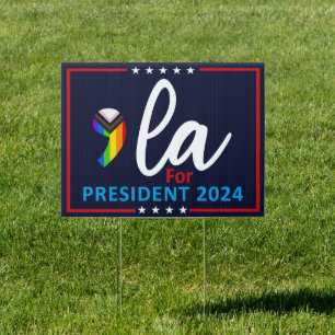 Comma La Kamala Harris 2024 For President LGBTQ Sign