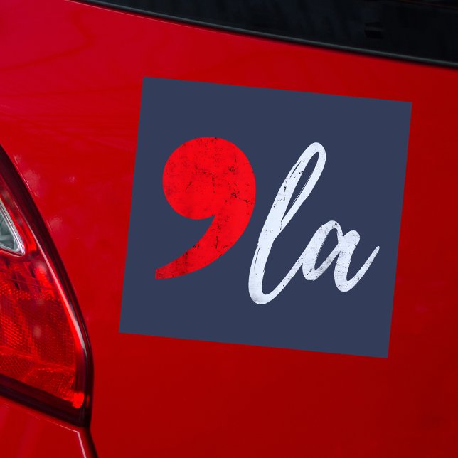 Comma La Kamala Harris 2024 President Funny Car Magnet (Creator Uploaded)