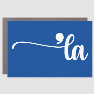 Comma La Kamala Harris Blue Car Magnet