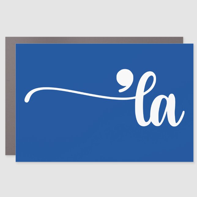 Comma La | Kamala Harris Blue Car Magnet (Creator Uploaded)