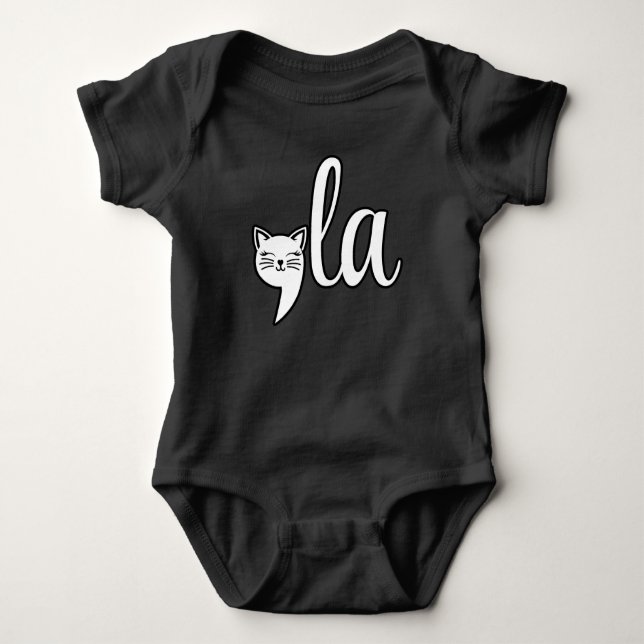 Comma La Kamala Harris - cat mom for Kamala  Baby Bodysuit (Front)