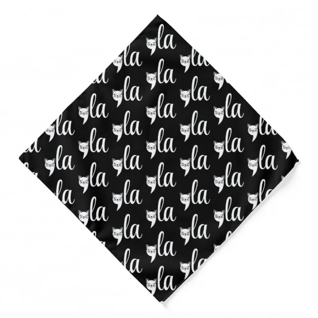 Comma La Kamala Harris - cat mom for Kamala  Bandana (Front)