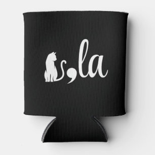 Comma La Kamala Harris - cat mom for Kamala Can Cooler