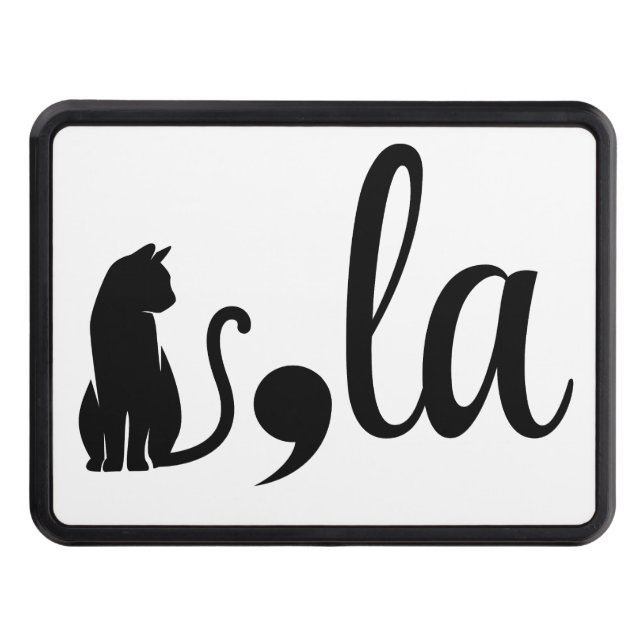Comma La Kamala Harris - cat mom for Kamala  Hitch Cover (Front)