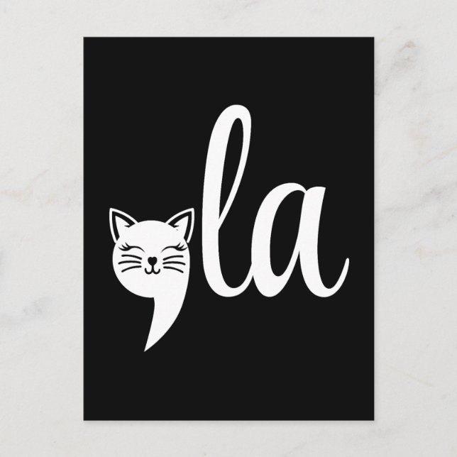 Comma La Kamala Harris - cat mom for Kamala  Postcard (Front)