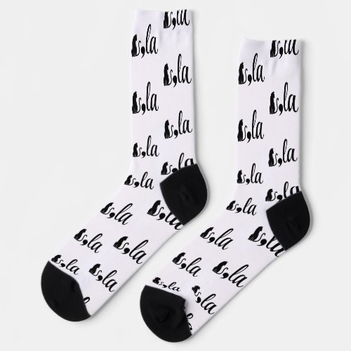 Comma La Kamala Harris _ cat mom for Kamala  Socks