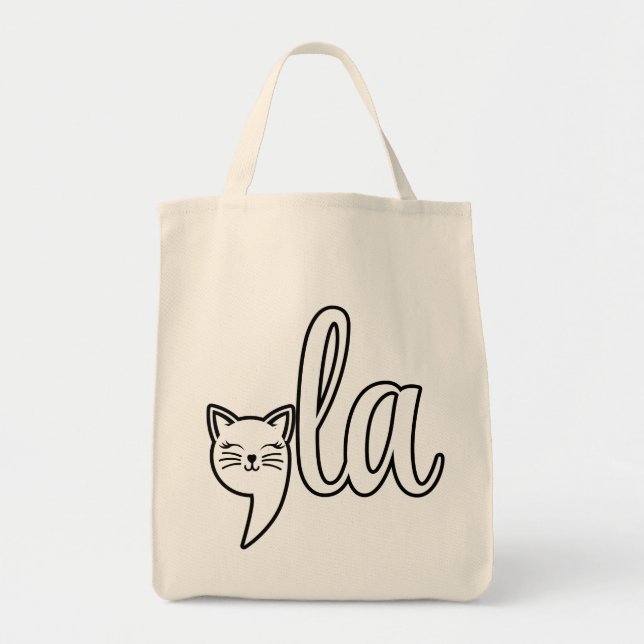 Comma La Kamala Harris - cat mom for Kamala  Tote Bag (Front)