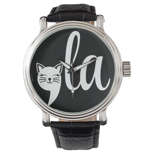 Comma La Kamala Harris - cat mom for Kamala  Watch (Front)