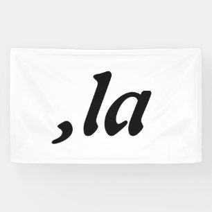 Comma La Kamala Harris - customized text design Banner