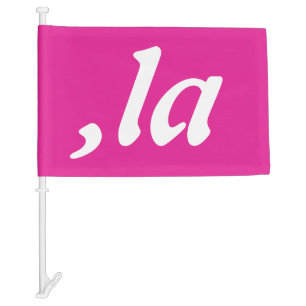 Comma La Kamala Harris - customized text design Car Flag