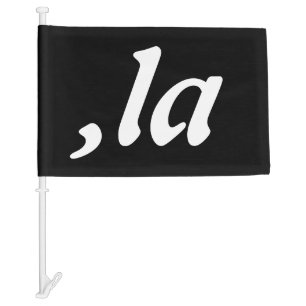 Comma La Kamala Harris - customized text design  Car Flag