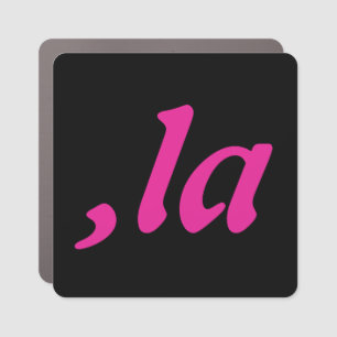 Comma La Kamala Harris - customized text design  Car Magnet