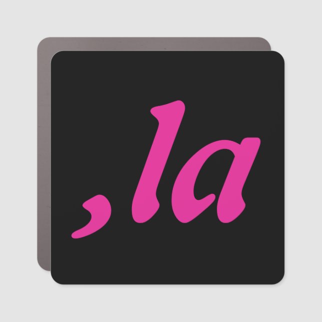 Comma La Kamala Harris - customized text design  Car Magnet (Front)