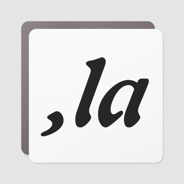 Comma La Kamala Harris - customized text design  Car Magnet (Front)