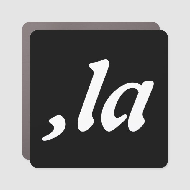 Comma La Kamala Harris - customized text design  Car Magnet (Front)