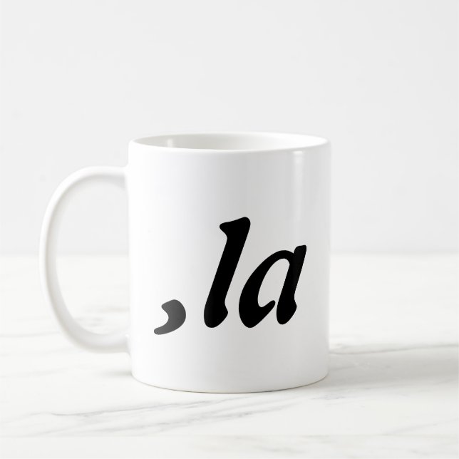 Comma La Kamala Harris - customized text design  Coffee Mug (Left)