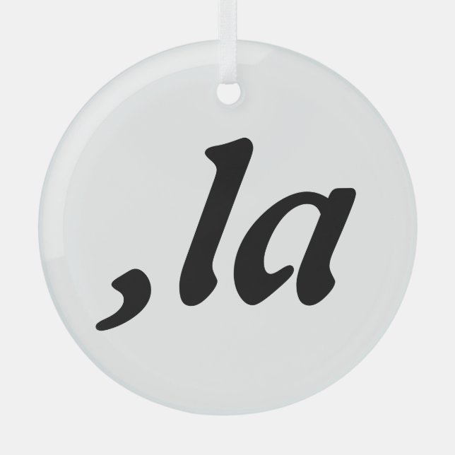 Comma La Kamala Harris - customized text design  Glass Ornament (Front)