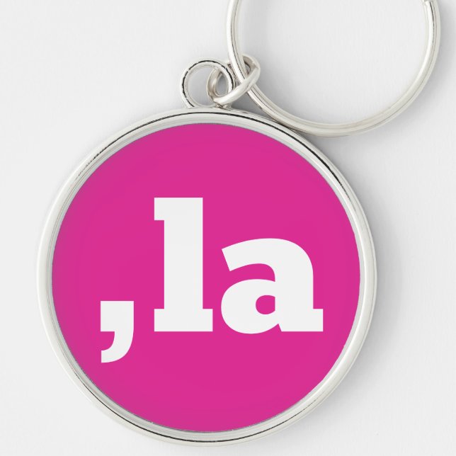 Comma La Kamala Harris - customized text design  Keychain (Front)