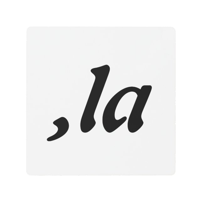 Comma La Kamala Harris - customized text design  Metal Print (Front)