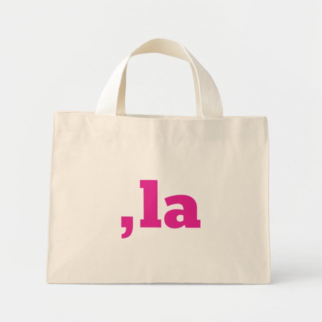Comma La Kamala Harris - customized text design  Mini Tote Bag (Front)