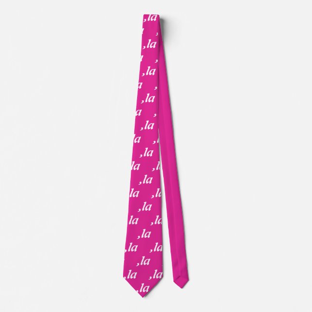 Comma La Kamala Harris - customized text design  Neck Tie (Front)