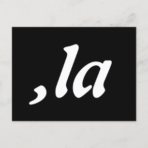 Comma La Kamala Harris - customized text design  Postcard
