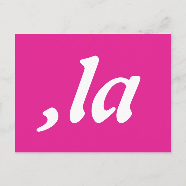 Comma La Kamala Harris - customized text design  Postcard (Front)