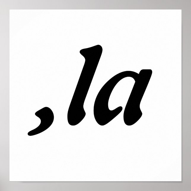 Comma La Kamala Harris - customized text design  Poster (Front)