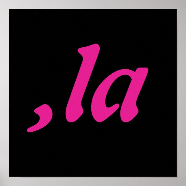 Comma La Kamala Harris - customized text design  Poster (Front)