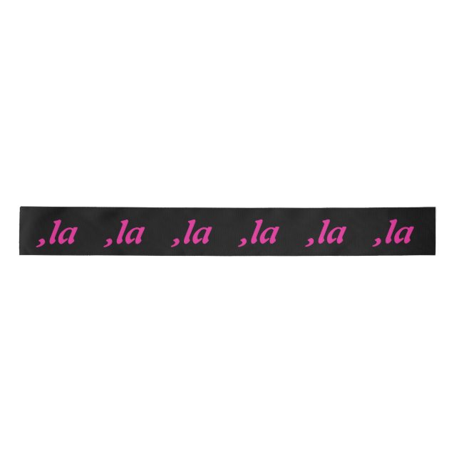 Comma La Kamala Harris - customized text design  Satin Ribbon (Front)