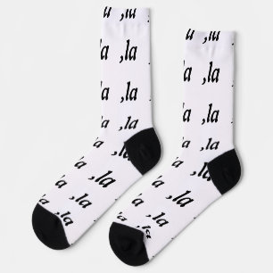 Comma La Kamala Harris - customized text design Socks
