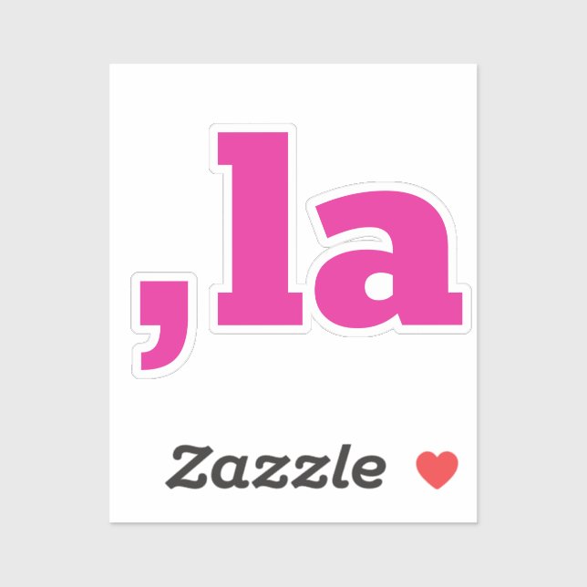 Comma La Kamala Harris - customized text design  Sticker (Sheet)