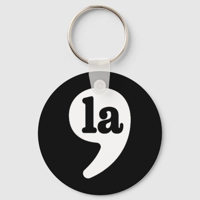 Comma La Kamala Harris For President 2024 Election Keychain (Front)